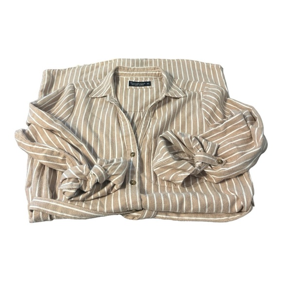 Abercrombie & Fitch Soft A&F Flannel Women’s size M Stripped Button Down… - Picture 12 of 13